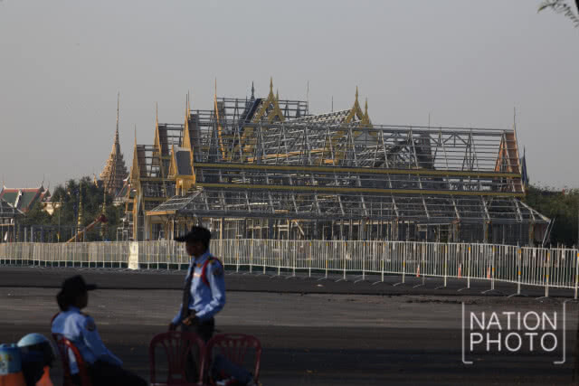 คืบหน้างานรื้อถอนย้ายพระเมรุมาศฯ