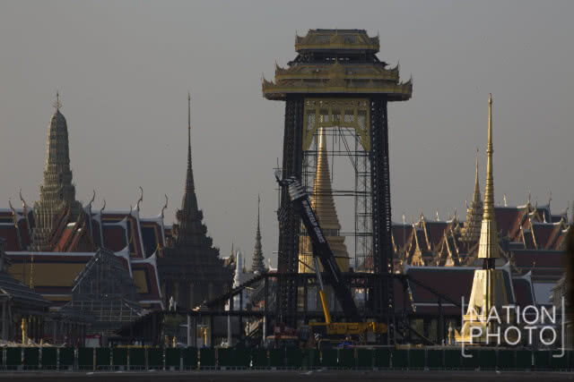 คืบหน้างานรื้อถอนย้ายพระเมรุมาศฯ