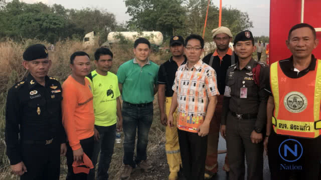 รถแก๊สพลิกคว่ำ
ผู้ว่าฯ ผ่านไปประสบเหตุ
สั่งเร่งขนย้าย
หวั่นเกิดโศกนาฏกรรมซ้ำซ้อน