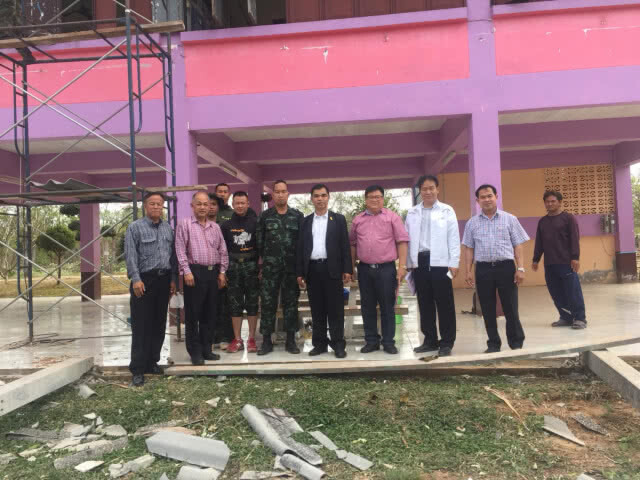สพฐ.ลงพื้นที่ตรวจความเสียหายจากวาตภัย รร.ใน จ.นครพนม