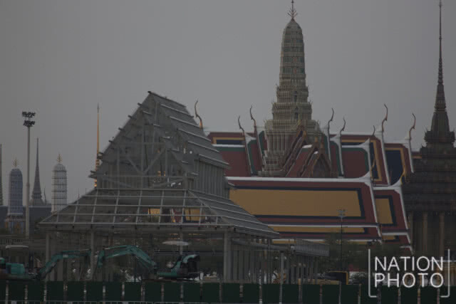 ความคืบหน้างานรื้อถอนย้ายพระเมรุมาศ