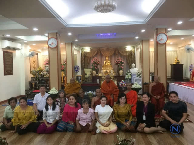 พระมหาสังฆนายก  ประธานมหาสังฆนายกแห่งสหภาพเมียนมาร์  เดินทางเยี่ยมชมวัดนายโรงเป็นการส่วนตัว