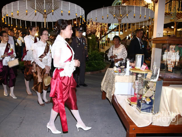 พระเจ้าหลานเธอ พระองค์เจ้าพัชรกิติยาภา เสด็จชมบรรยากาศงานอุ่นไอรักฯ