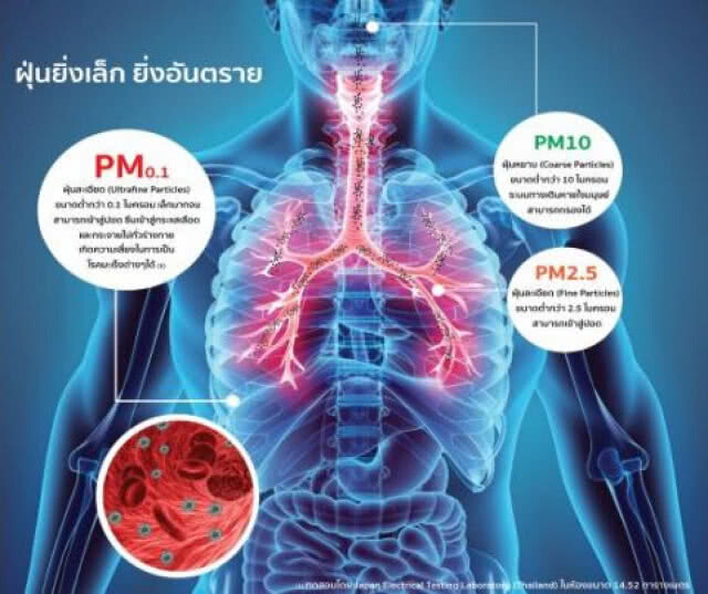 ซัยโจ เด็นกิเผยเทคโนโลยีเครื่องปรับอากาศล่าสุด ลดฝุ่นพิษ PM2.5 สารก่อมะเร็งในอากาศ 99.9%