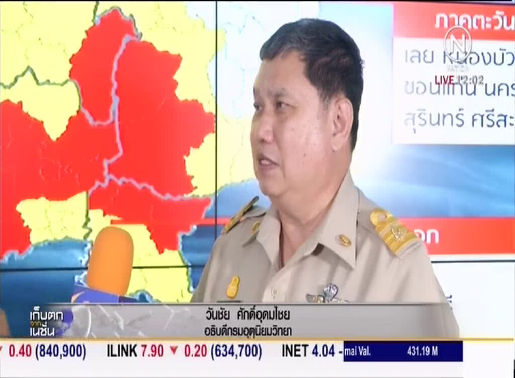 อุตุฯ เตือนรับมือพายุฤดูร้อนรุนแรงอีก 1 วัน