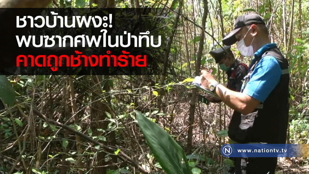 ชาวบ้านผงะ!
พบซากศพในป่าทึบ
เหลือแค่กระดูกติดกางเกงยีนส์
คาดถูกช้างทำร้าย