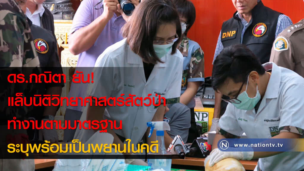 ดร.กณิตา ยัน! แล็บนิติวิทยาศาสตร์สัตว์ป่า ทำงานตามมาตรฐาน ระบุพร้อมเป็นพยานในคดี ดร.กณิตา ยัน! แล็บนิติวิทยาศาสตร์สัตว์ป่า ทำงานตามมาตรฐาน ระบุพร้อมเป็นพยานในคดี
