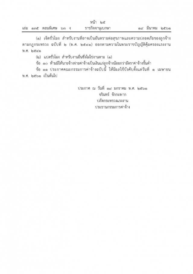 เริ่ม 1 เม.ย.! อัตราค่าจ้างขั้นต่ำ เช็คเลย! จังหวัดไหนได้เท่าไหร่