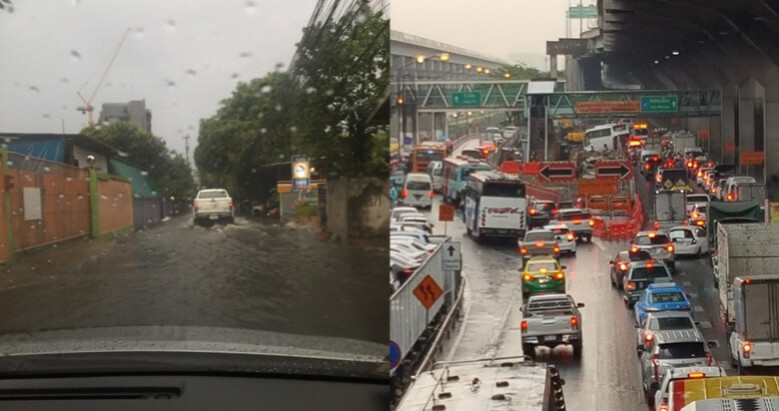 ฝนถล่มหลายพื้นที่อ่วม !! ในกทม.และปริมณฑล ฝนถล่มหลายพื้นที่อ่วม !! ในกทม.และปริมณฑล