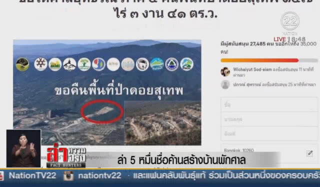 "เลขาฯศาลฯ" แจงสร้างบ้านพักศาลดอยสุเทพ ถูกกฎหมาย
