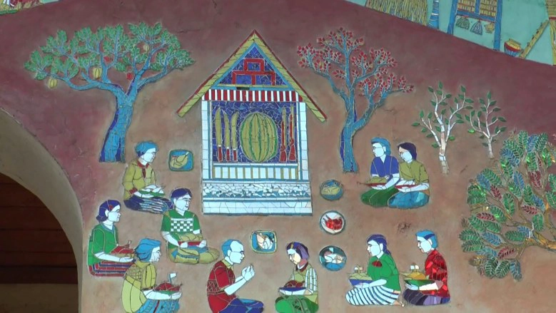 "โบสถ์มหาอุตม์" วัดสวยภาคอีสานจิตรกรรมผนัง