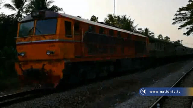 2 คนร้าย ใช้อาวุธปืน อา.ก้า.ยิงขบวนรถไฟที่เจาะไอร้อง