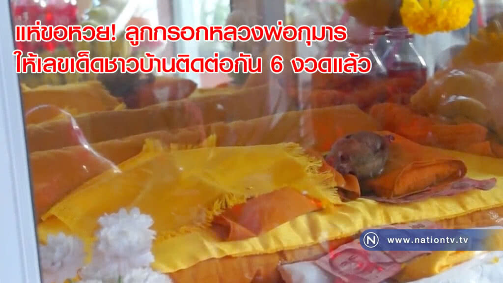 แห่ขอหวย! ลูกกรอกหลวงพ่อกุมาร ให้เลขเด็ดชาวบ้านติดต่อกัน 6 งวดแล้ว(คลิป) แห่ขอหวย! ลูกกรอกหลวงพ่อกุมาร ให้เลขเด็ดชาวบ้านติดต่อกัน 6 งวดแล้ว(คลิป)