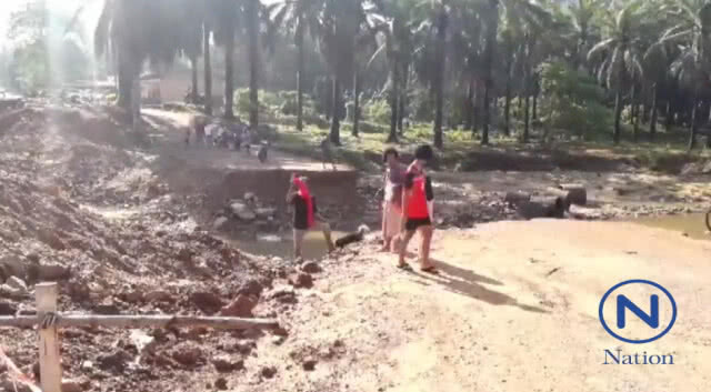 น้ำป่าซัดถนนเข้า"น้ำตกห้วยโต้"ขาด!
