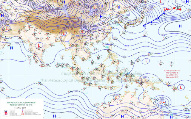 วันนี้ฝนตกทั่วไทย เหนือลมกระโชกแรง ใต้ฝนลด กทม.ฝน 40%