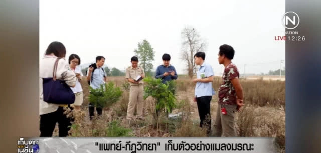 เก็บตัวอย่างแมลงมรณะ หลัง 9 คนงาน จับกินแกล้มเหล้าจนเสียชีวิต