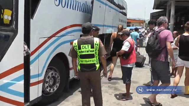 ขนส่งพังงาตรวจเข้มรถโดยสาร ก่อนเทศกาลสงกรานต์ พบฉี่ม่วง