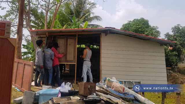 หนุ่มสาวรวมน้ำใจกลุ่มโซเชียลฯสร้างบ้านให้ตา-หลานผู้ยากไร้