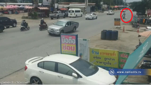 กล้องวงจรปิดจับภาพ  "วินาทีมัจจุราชเกือบคร่าชีวิตเด็ก"