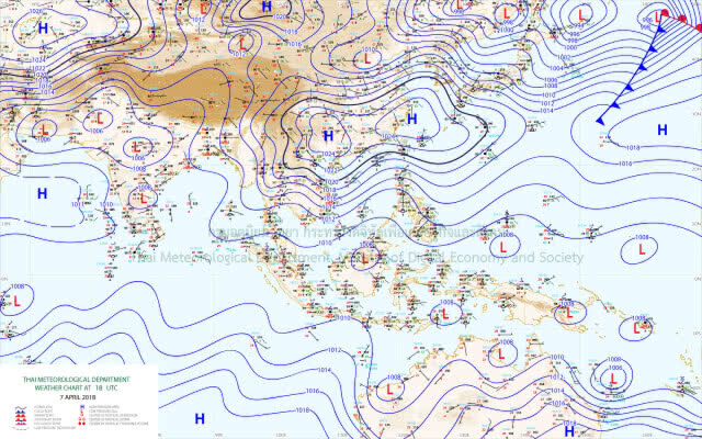 ไทยตอนบน - กทม. ฝนลด / ใต้ฝนหนักบางพื้นที่