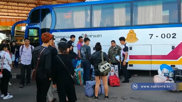 หนีรถติด! แรงงานต่างชาติทยอยเดินทางกลับร่วมฉลองสงกรานต์