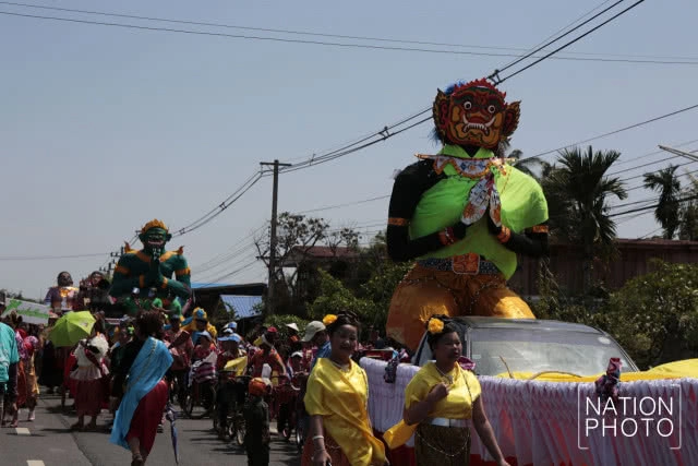 เที่ยวชานุมาน แห่ยักษ์คุ อ.ชานุมาน จ.อำนาจเจริญ