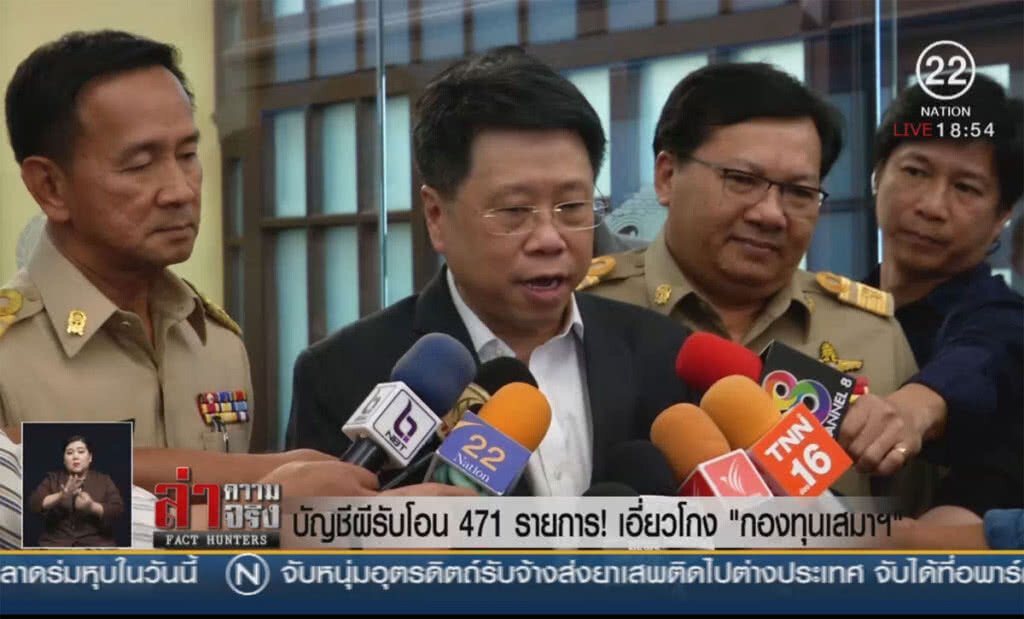 บัญชีผีรับโอน 471 รายการ! เอี่ยวโกง "กองทุนเสมาฯ" บัญชีผีรับโอน 471 รายการ! เอี่ยวโกง "กองทุนเสมาฯ"