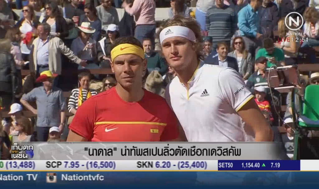 "นาดาล" นำทัพสเปนลิ่วตัดเชือกเดวิสคัพ "นาดาล" นำทัพสเปนลิ่วตัดเชือกเดวิสคัพ