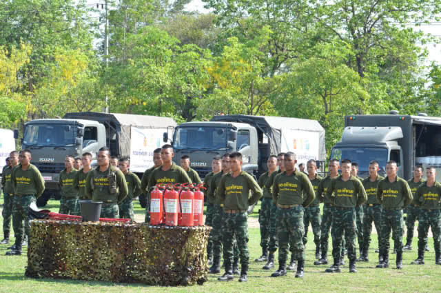 ผบ.ร.29 ตรวจความพร้อมหน่วยกำลังบรรเทาสาธารณภัย พร้อมเข้าช่วยเหลือ ปชช.