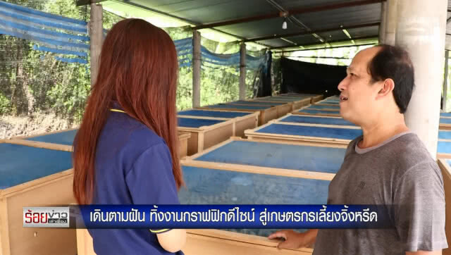 เดินตามฝัน ทิ้งงานกราฟฟิกดีไซน์ สู่เกษตรกรเลี้ยงจิ้งหรีด