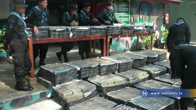 รวบหนุ่มไทย-ลาวขนกัญชา 1,197 กก. มูลค่า 35 ล้านบาท