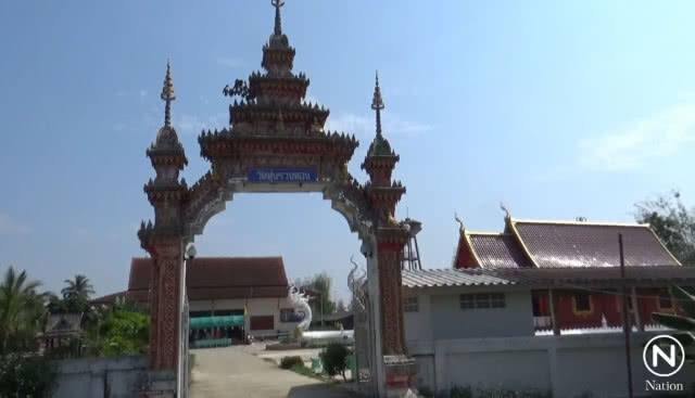 "พระอาทิตย์ทรงกลด" เหนือวัดโบราณอายุกว่า 1,000 ปี