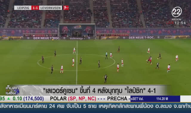 "เลเวอร์คูเซน" ขึ้นที่ 4 หลังบุกทุบ "ไลป์ซิก" 4-1