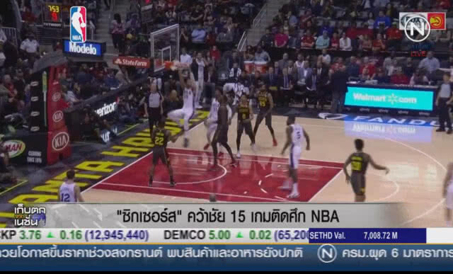"ซิกเซอร์ส" คว้าชัย 15 เกมติดศึก NBA