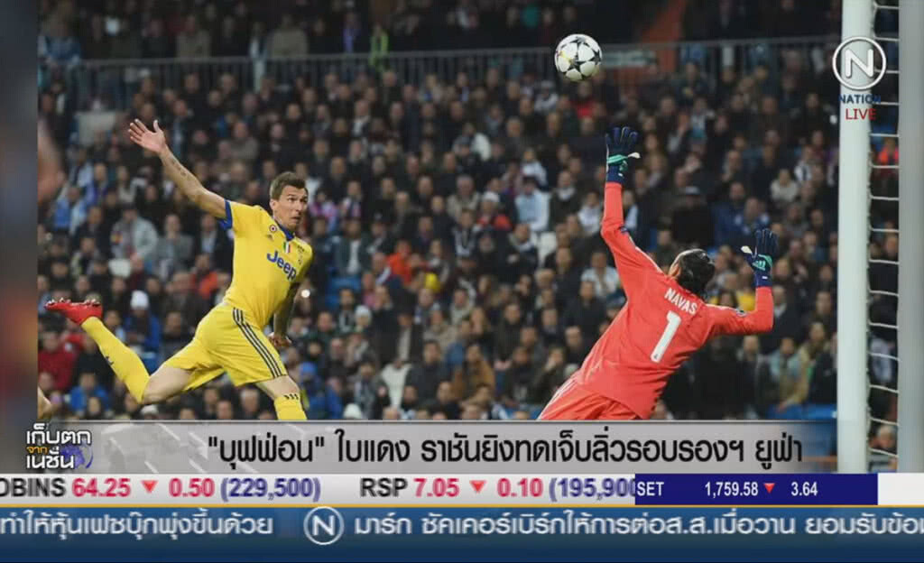 "บุฟฟ่อน" ใบแดง ราชันยิงทดเจ็บ ลิ่วรอบรองฯ ยูฟ่า