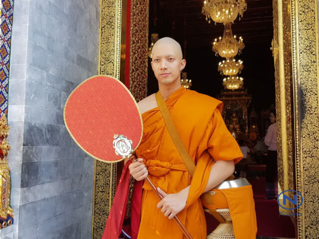 "กั้ง วรกร"เข้าพิธีอุปสมบท
ได้รับฉายาทางธรรม"อาภากโร" ผู้ทำแสงสว่าง