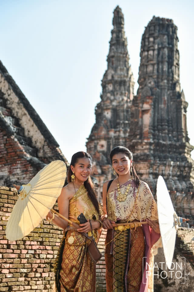 (ภาพชุด) ออเจ้าล้นทะลักวัดไชยฯ เทศกาลสงกรานต์ 2561