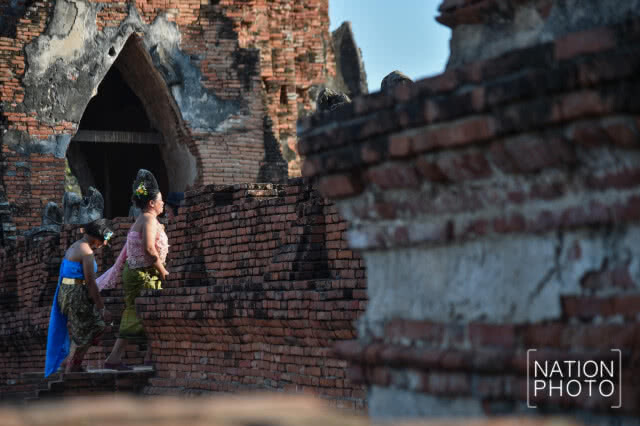 (ภาพชุด) ออเจ้าล้นทะลักวัดไชยฯ เทศกาลสงกรานต์ 2561