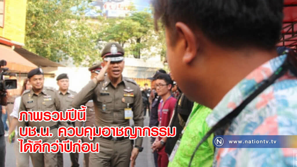ภาพรวมปีนี้ บช.น. ควบคุมอาชญากรรมได้ดีกว่าปีก่อน ภาพรวมปีนี้ บช.น. ควบคุมอาชญากรรมได้ดีกว่าปีก่อน