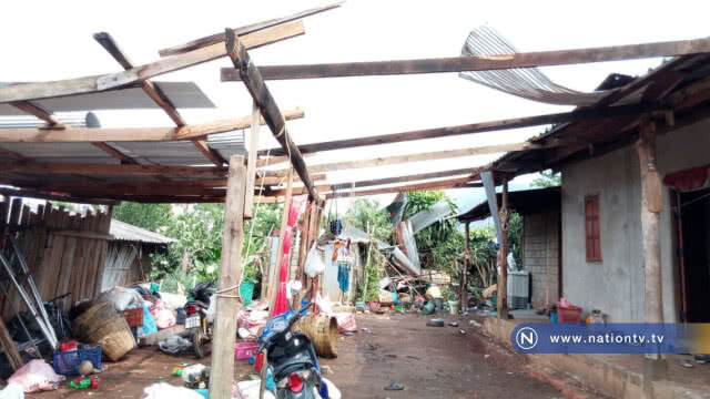 พายุฤดูร้อนพัดเข้าอ.แม่ริมบ้านเรือนเสียหาย 7 หลัง
