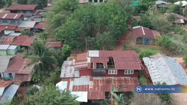 พายุฤดูร้อนถล่ม "บ้านพังหลายหลัง"