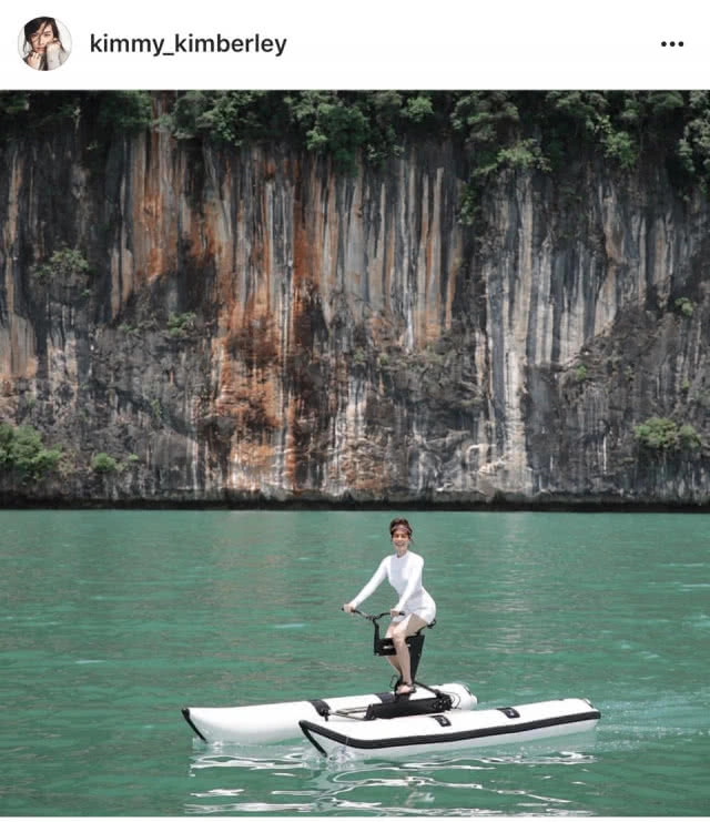 "หมาก-คิม" จัดทริปถ่ายรูปทะเลใต้