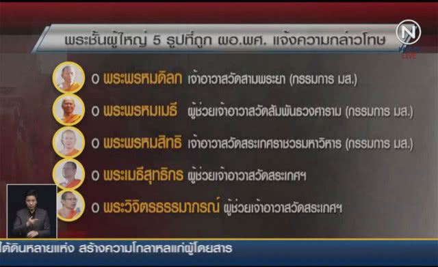 (คลิปข่าว) อ้างขบวนการป้ายสี"พระผู้ใหญ่"มุ่งทำลายมหาเถรฯ