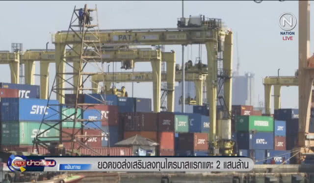 (คลิปข่าว) ยอดขอส่งเสริมลงทุนไตรมาสแรกแตะ 2 แสนล้าน