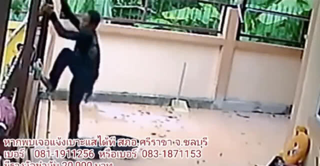 ชมชัดๆ! (คลิป)โจรแสบขึ้นบ้านกวาดทรัพย์สินเกลี้ยง จนเจ้าของบ้านประกาศขายหนี!