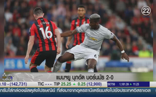 (คลิปข่าว) แมนฯยูบุกมาอัดบอร์นมัธ 2-0