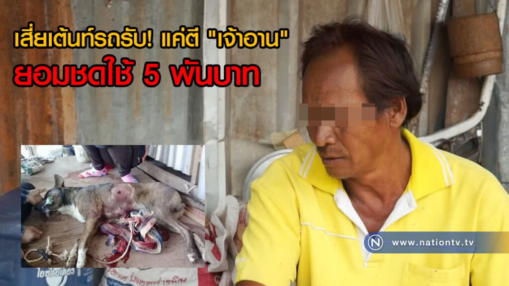 เสี่ยเต้นท์รถรับ! แค่ตีแต่ไม่ได้ยิง "เจ้าอาน" ตาย ยอมชดใช้ 5 พันบาท(คลิป) เสี่ยเต้นท์รถรับ! แค่ตีแต่ไม่ได้ยิง "เจ้าอาน" ตาย ยอมชดใช้ 5 พันบาท(คลิป)