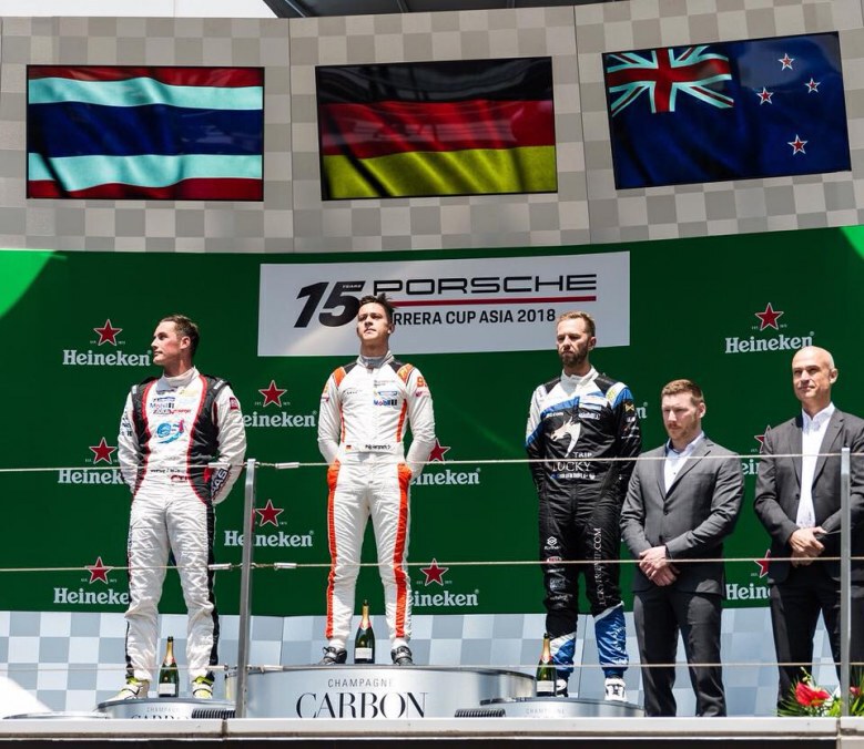 ทีมไทยคว้าอันดับ 2 โพเดี้ยม Porsche Carrera Cup 2018 สนามแรก