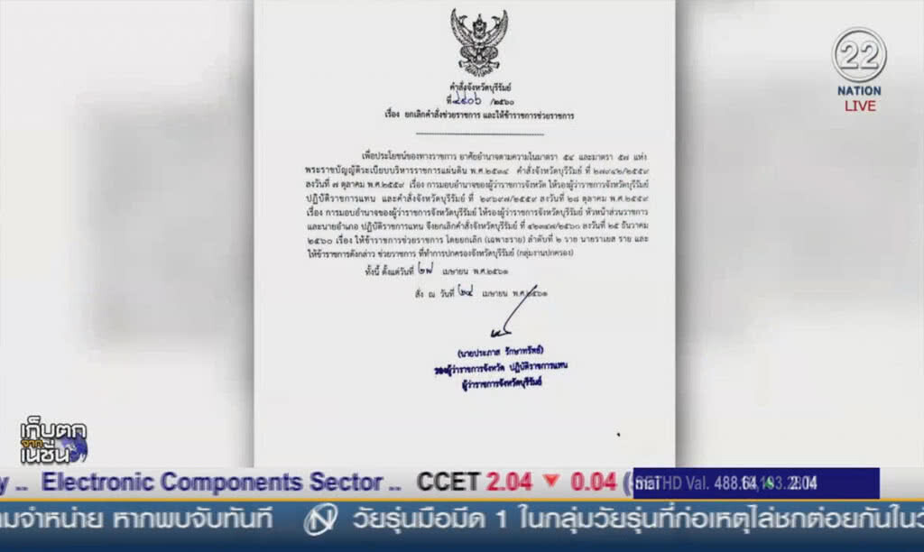 (คลิปข่าว) ย้ายปลัดอำเภอ จากกรณีชาวบ้านโคกเพชร (คลิปข่าว) ย้ายปลัดอำเภอ จากกรณีชาวบ้านโคกเพชร