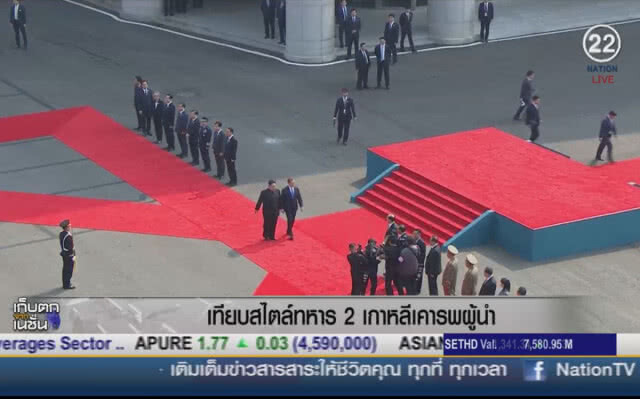 (คลิปข่าว) เทียบสไตล์ทหาร 2 เกาหลีเคารพผู้นำ